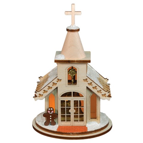 Ginger Cottages Wooden Ornament - Nativity Chapel - TEMPORARILY OUT OF STOCK